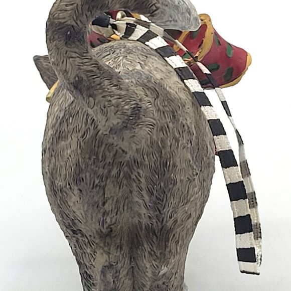 Kitty Cat Blue Eyes Gray Tabby Christmas Holiday Tree Ornament Resin ME Ink - Picture 6 of 9